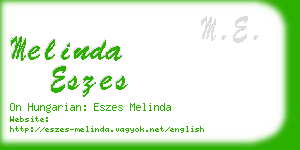 melinda eszes business card